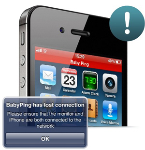 BabyPing: Alerte sonore, sub forma de vibratii sau afisate pe ecran